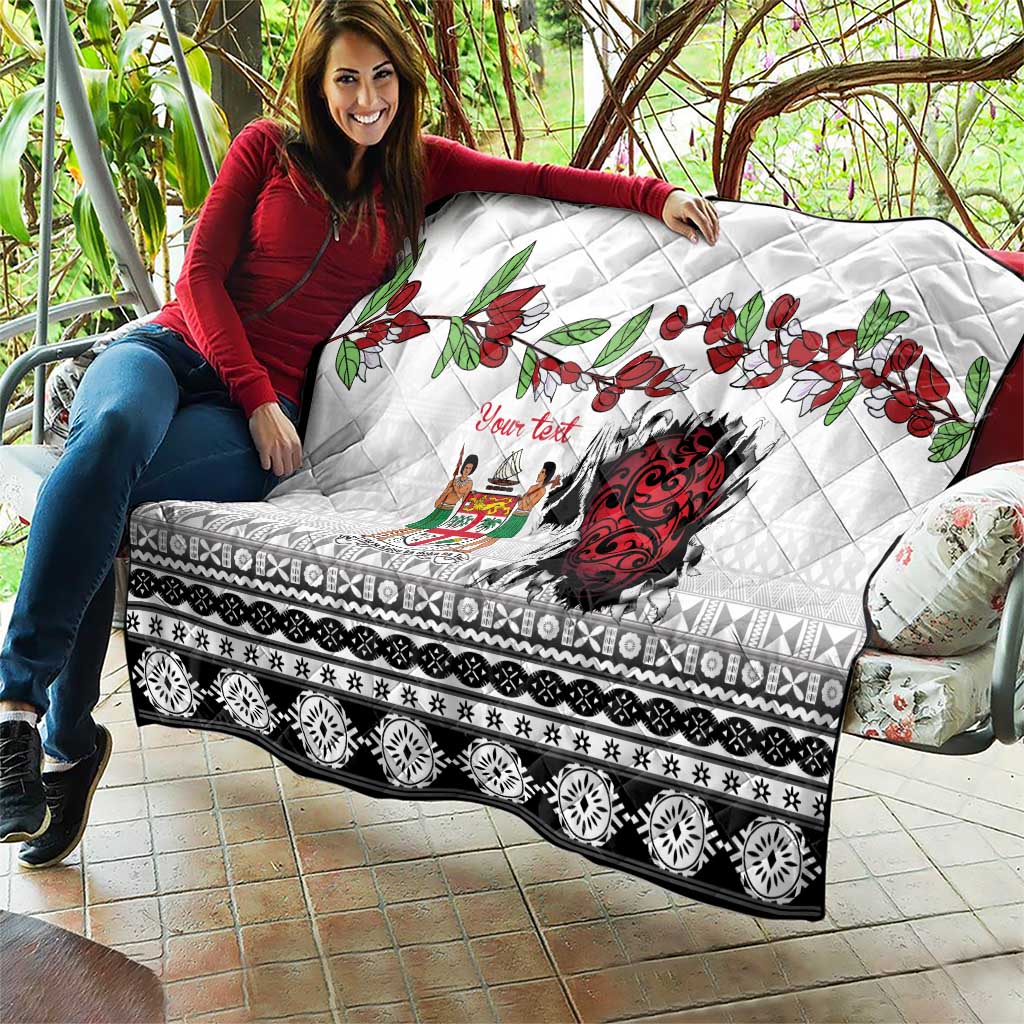 Fiji Heart Tribal Personalised Quilt Polynesian Patterns LT9 - Polynesian Pride