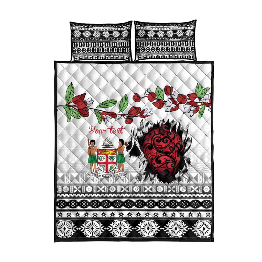 Fiji Heart Tribal Personalised Quilt Bed Set Polynesian Patterns LT9 - Polynesian Pride