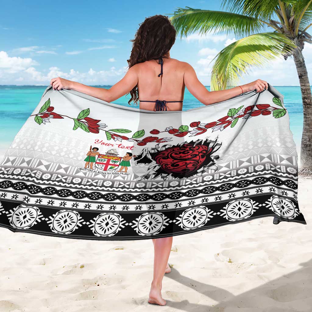 Fiji Heart Tribal Personalised Sarong Polynesian Patterns LT9 - Polynesian Pride