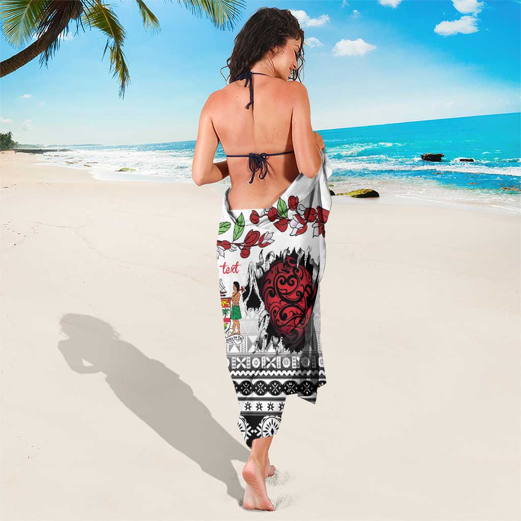 Fiji Heart Tribal Personalised Sarong Polynesian Patterns LT9 - Polynesian Pride
