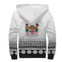 Fiji Heart Tribal Personalised Sherpa Hoodie Polynesian Patterns
