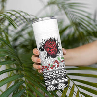 Fiji Heart Tribal Personalised Skinny Tumbler Polynesian Patterns LT9 - Polynesian Pride