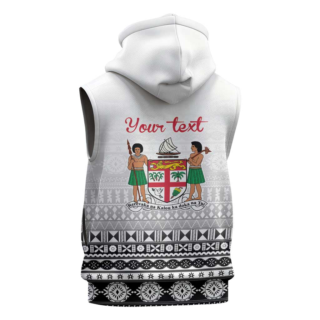 Fiji Heart Tribal Personalised Sleeveless Zip Hoodie Polynesian Patterns LT9 - Polynesian Pride