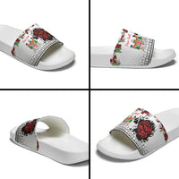 Fiji Heart Tribal Personalised Slide Sandals Polynesian Patterns LT9 - Polynesian Pride
