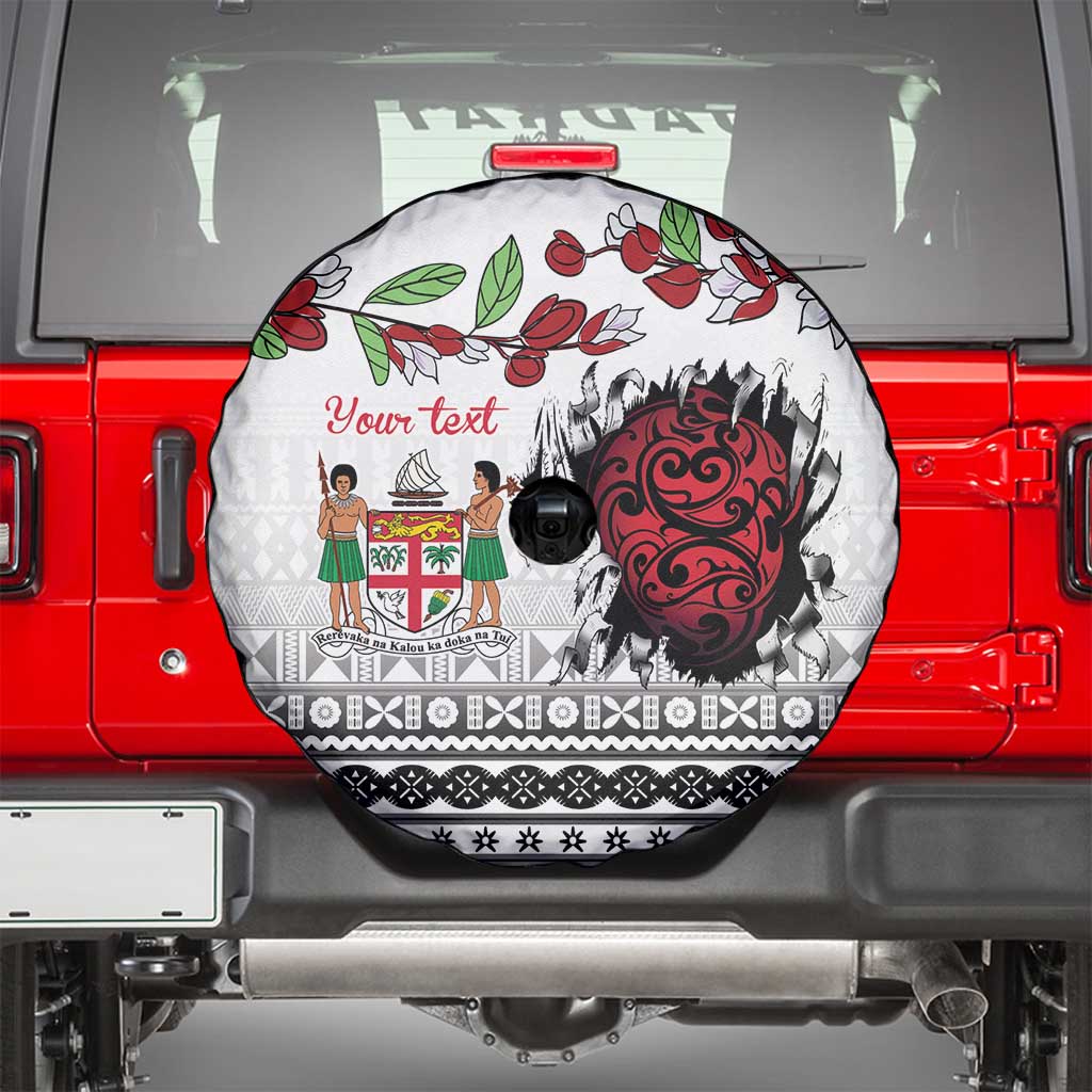 Fiji Heart Tribal Personalised Spare Tire Cover Polynesian Patterns LT9 - Polynesian Pride