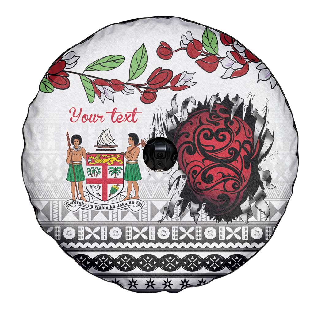 Fiji Heart Tribal Personalised Spare Tire Cover Polynesian Patterns LT9 - Polynesian Pride
