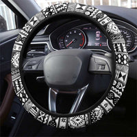 Fiji Heart Tribal Steering Wheel Cover Polynesian Patterns LT9 - Polynesian Pride