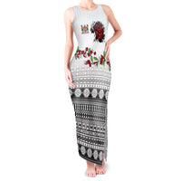Fiji Heart Tribal Personalised Tank Maxi Dress Polynesian Patterns LT9 Women White - Polynesian Pride