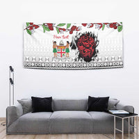 Fiji Heart Tribal Personalised Tapestry Polynesian Patterns LT9 - Polynesian Pride