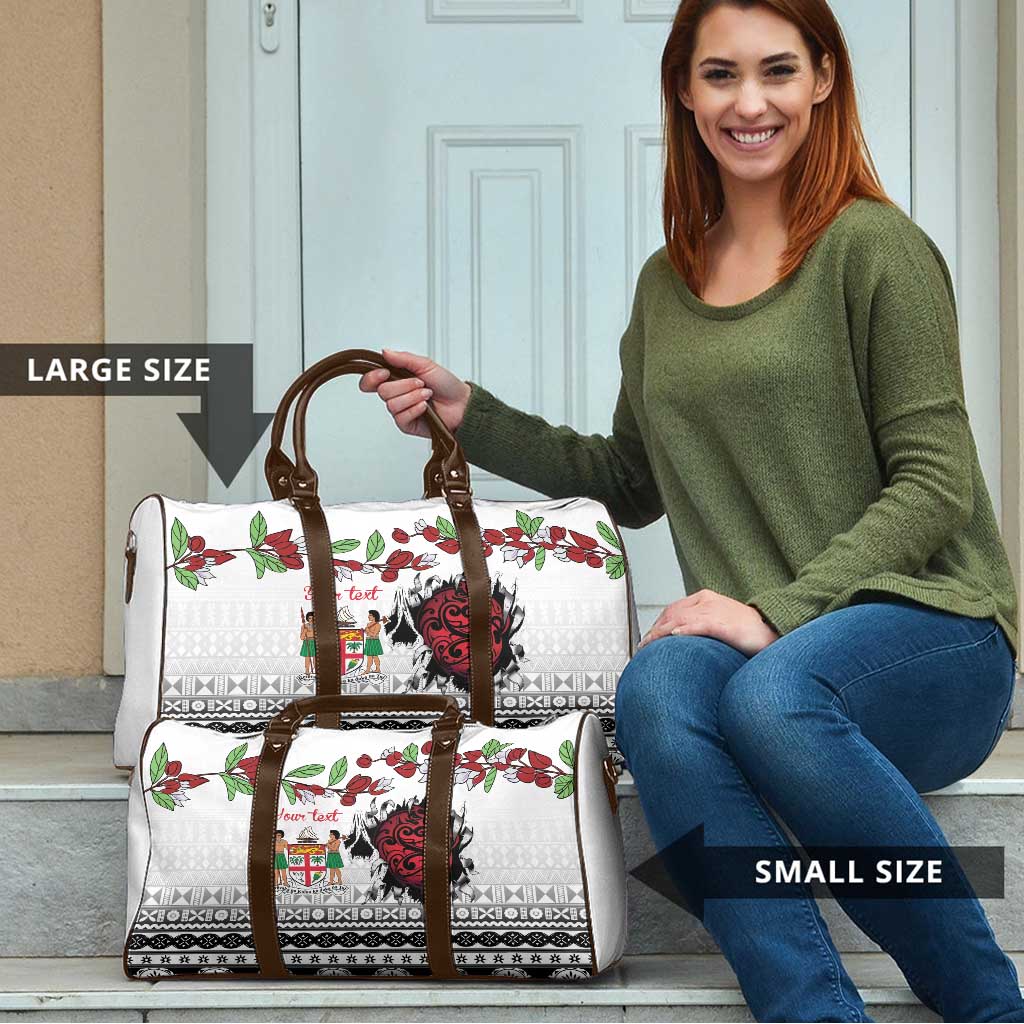 Fiji Heart Tribal Personalised Travel Bag Polynesian Patterns LT9 - Polynesian Pride
