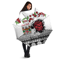 Fiji Heart Tribal Personalised Umbrella Polynesian Patterns LT9 - Polynesian Pride