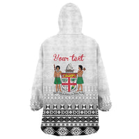 Fiji Heart Tribal Personalised Wearable Blanket Hoodie Polynesian Patterns LT9 - Polynesian Pride