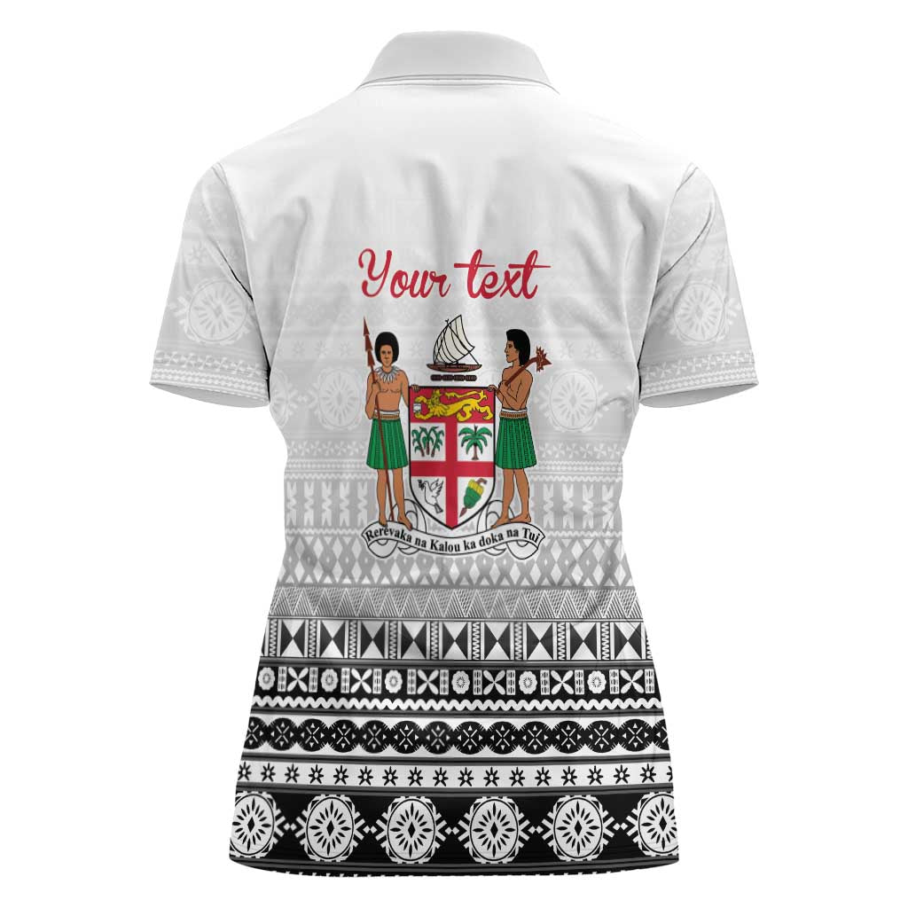 Fiji Heart Tribal Personalised Women Polo Shirt Polynesian Patterns LT9 - Polynesian Pride