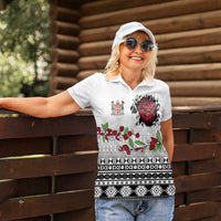 Fiji Heart Tribal Personalised Women Polo Shirt Polynesian Patterns LT9 - Polynesian Pride