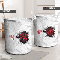 New Zealand Maori Heart Tribal Personalised Laundry Basket Polynesian Patterns LT9 - Polynesian Pride