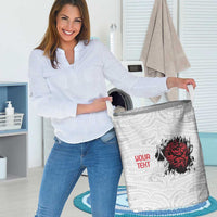 New Zealand Maori Heart Tribal Personalised Laundry Basket Polynesian Patterns LT9 - Polynesian Pride