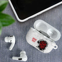 New Zealand Maori Heart Tribal Personalised AirPods Case Polynesian Patterns