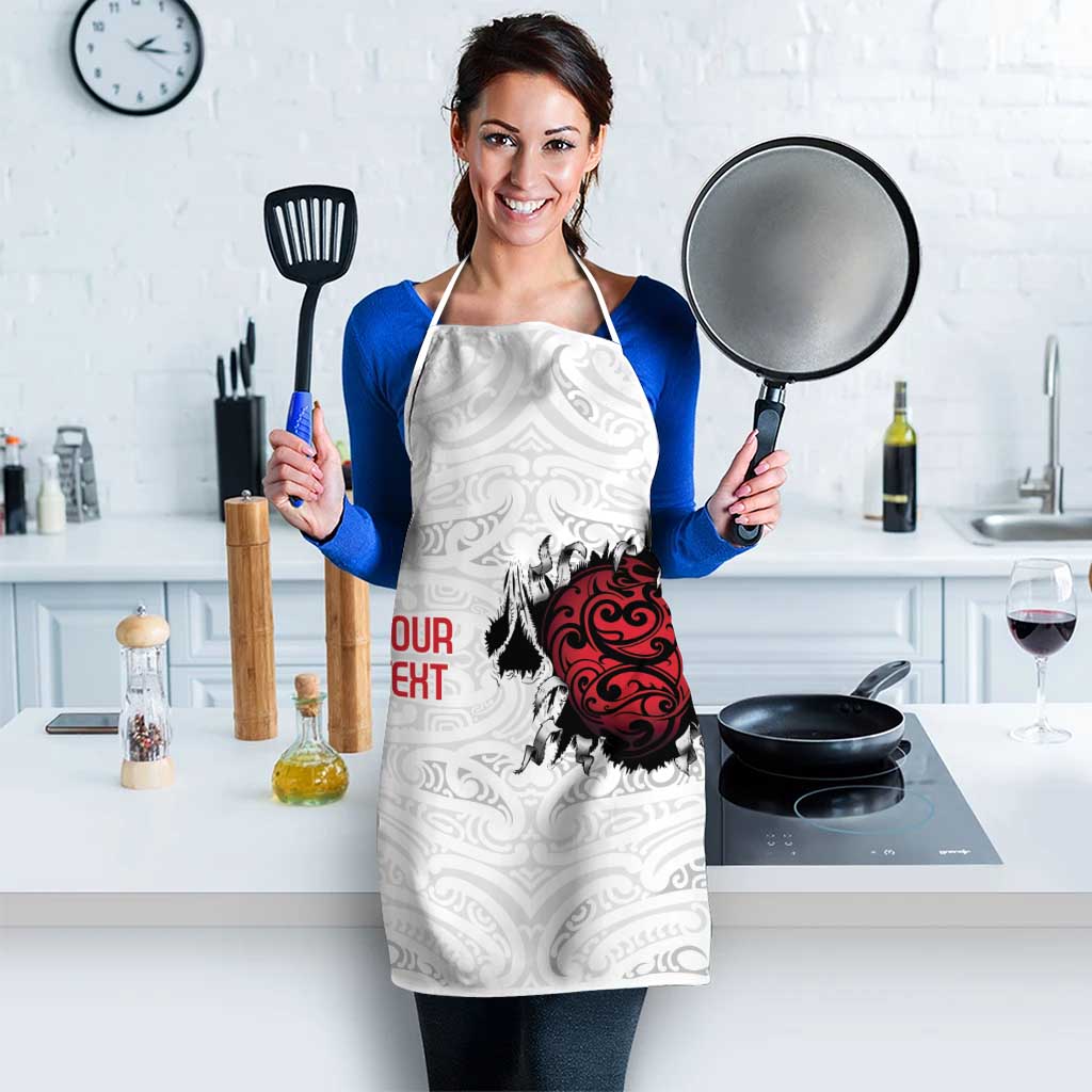 New Zealand Maori Heart Tribal Personalised Apron Polynesian Patterns LT9 - Polynesian Pride