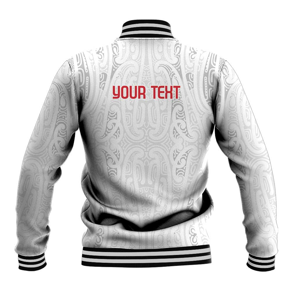 New Zealand Maori Heart Tribal Personalised Baseball Jacket Polynesian Patterns LT9 - Polynesian Pride