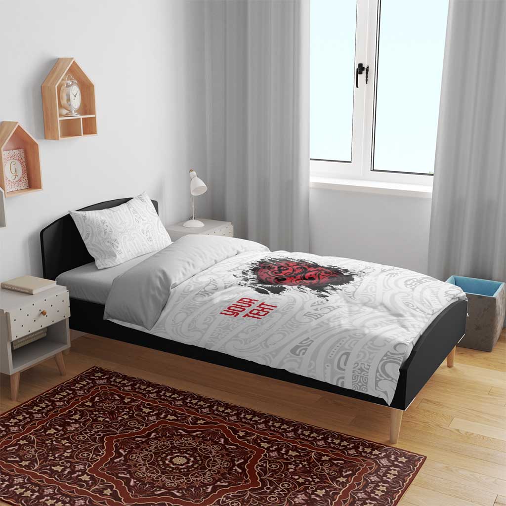 New Zealand Maori Heart Tribal Personalised Bedding Set Polynesian Patterns LT9 - Polynesian Pride
