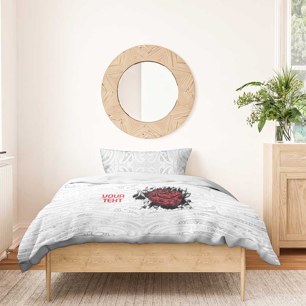 New Zealand Maori Heart Tribal Personalised Bedding Set Polynesian Patterns LT9 - Polynesian Pride