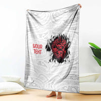 New Zealand Maori Heart Tribal Personalised Blanket Polynesian Patterns LT9 - Polynesian Pride
