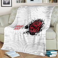 New Zealand Maori Heart Tribal Personalised Blanket Polynesian Patterns LT9 - Polynesian Pride