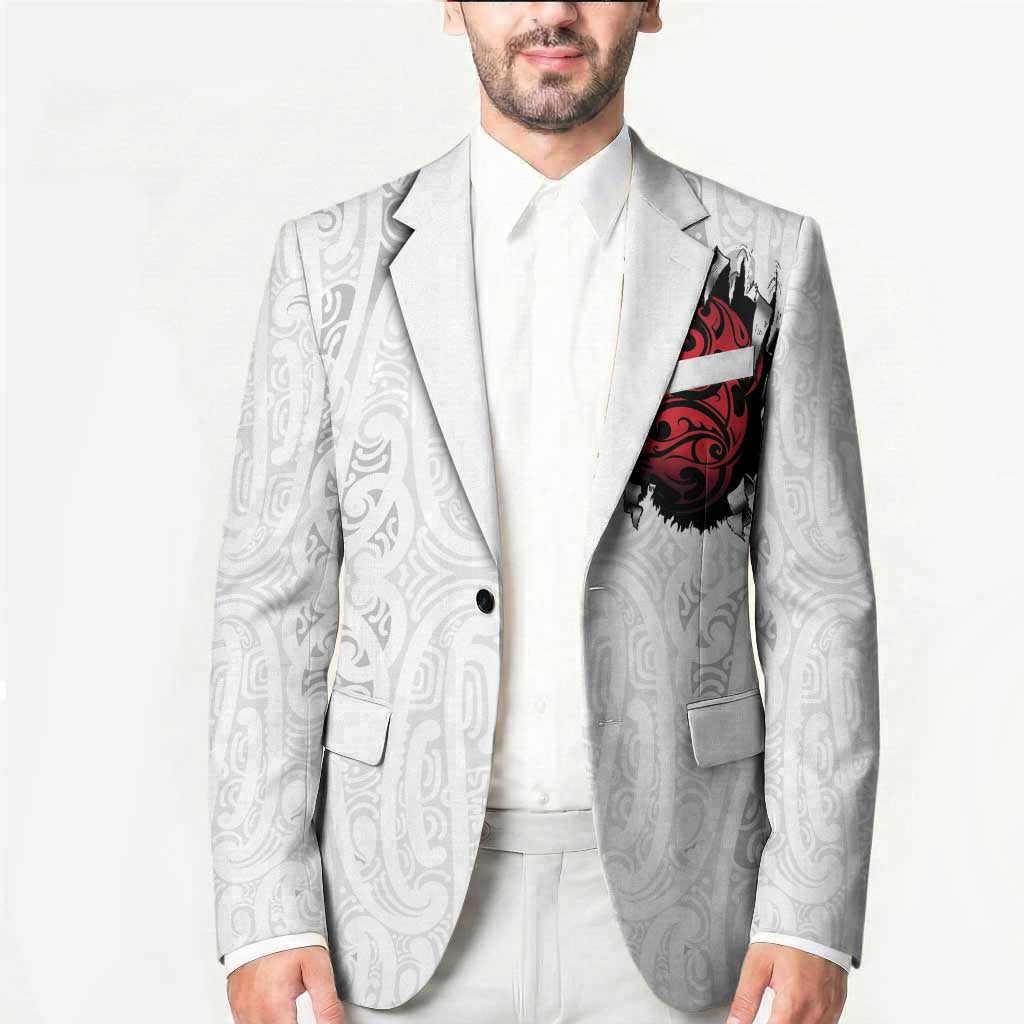 New Zealand Maori Heart Tribal Personalised Blazer Polynesian Patterns LT9 - Polynesian Pride