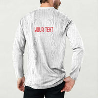 New Zealand Maori Heart Tribal Personalised Button Sweatshirt Polynesian Patterns LT9 - Polynesian Pride