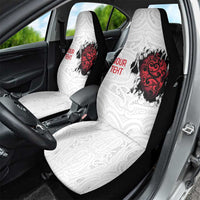 New Zealand Maori Heart Tribal Personalised Car Seat Cover Polynesian Patterns