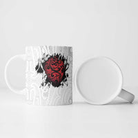 New Zealand Maori Heart Tribal Personalised Ceramic Mug Polynesian Patterns LT9 - Polynesian Pride