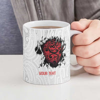 New Zealand Maori Heart Tribal Personalised Ceramic Mug Polynesian Patterns LT9 - Polynesian Pride