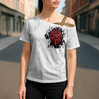 New Zealand Maori Heart Tribal Personalised Cross Shoulder Shirt Polynesian Patterns LT9 - Polynesian Pride