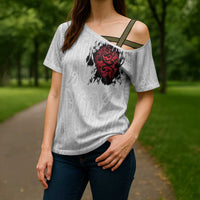 New Zealand Maori Heart Tribal Personalised Cross Shoulder Shirt Polynesian Patterns LT9 - Polynesian Pride