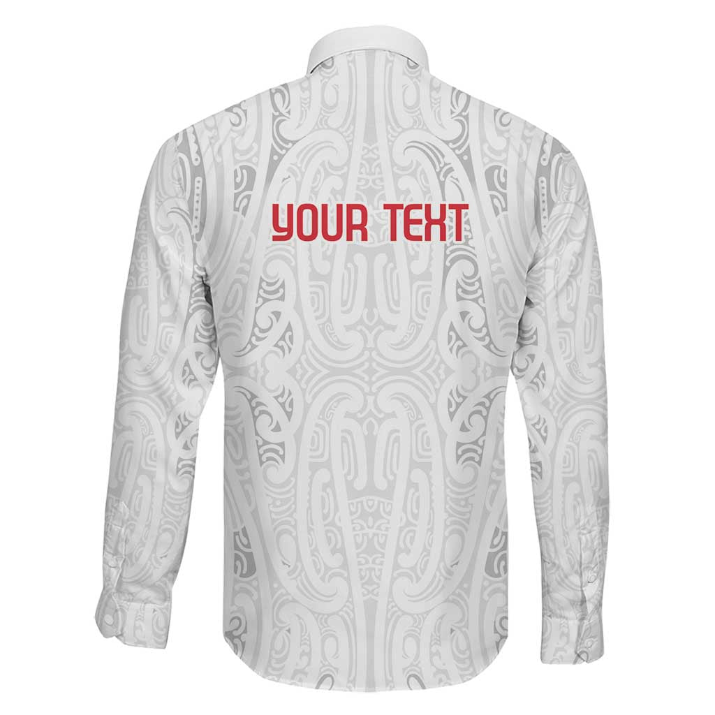 New Zealand Maori Heart Tribal Personalised Family Matching Off The Shoulder Long Sleeve Dress and Hawaiian Shirt Polynesian Patterns
