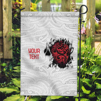 New Zealand Maori Heart Tribal Personalised Garden Flag Polynesian Patterns LT9 Garden Flag White - Polynesian Pride