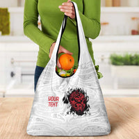 New Zealand Maori Heart Tribal Personalised Grocery Bag Polynesian Patterns LT9 - Polynesian Pride