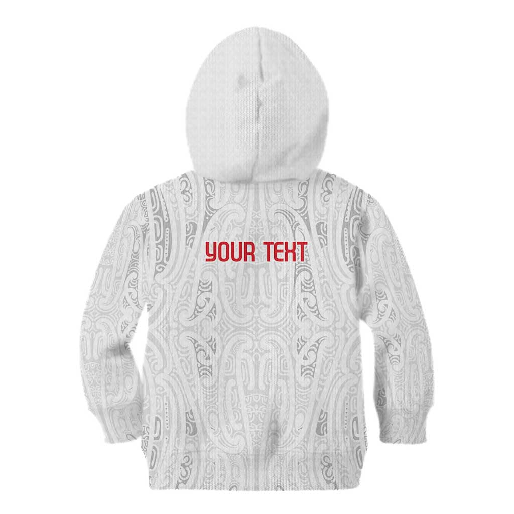 New Zealand Maori Heart Tribal Personalised Kid Hoodie Polynesian Patterns LT9 - Polynesian Pride