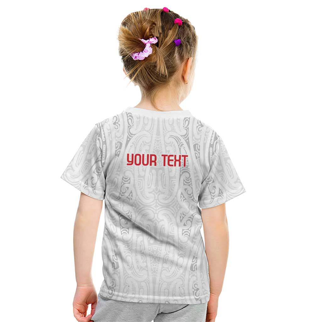 New Zealand Maori Heart Tribal Personalised Kid T Shirt Polynesian Patterns LT9 - Polynesian Pride