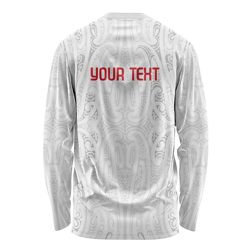 New Zealand Maori Heart Tribal Personalised Long Sleeve Shirt Polynesian Patterns LT9 - Polynesian Pride