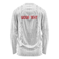 New Zealand Maori Heart Tribal Personalised Long Sleeve Shirt Polynesian Patterns LT9 - Polynesian Pride