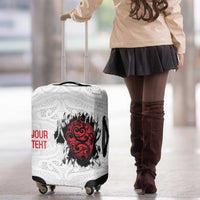 New Zealand Maori Heart Tribal Personalised Luggage Cover Polynesian Patterns LT9 - Polynesian Pride