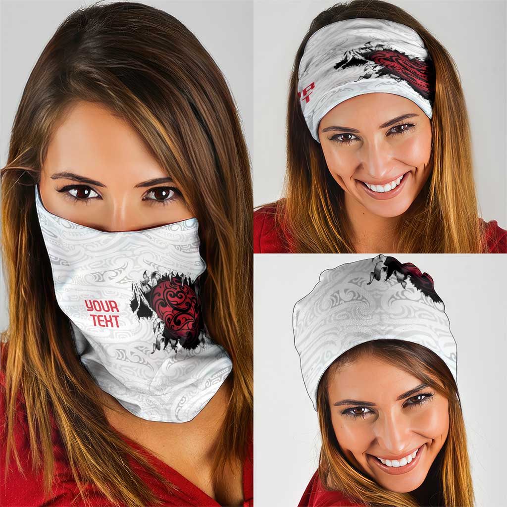 New Zealand Maori Heart Tribal Personalised Neck Gaiter Polynesian Patterns LT9 - Polynesian Pride