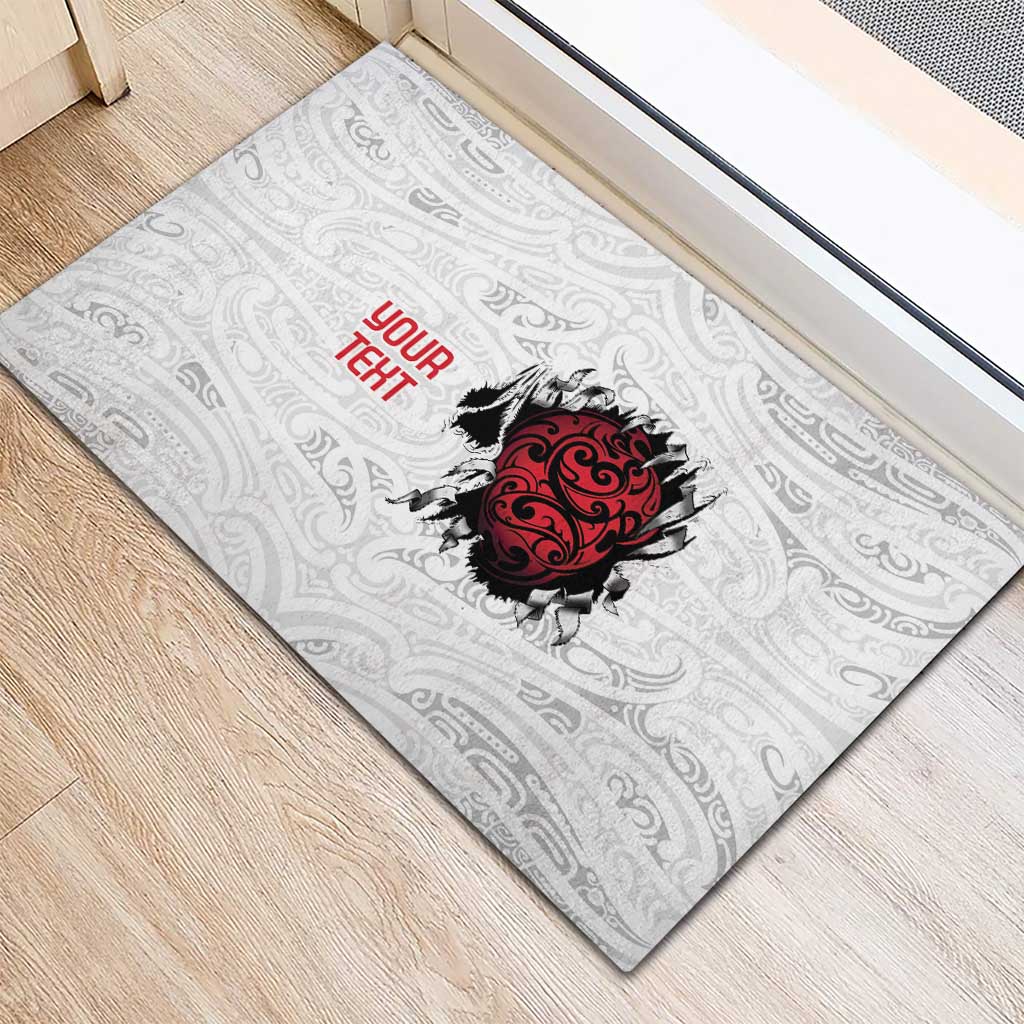 New Zealand Maori Heart Tribal Personalised Rubber Doormat Polynesian Patterns LT9 - Polynesian Pride