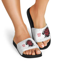 New Zealand Maori Heart Tribal Personalised Slide Sandals Polynesian Patterns LT9 - Polynesian Pride
