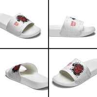 New Zealand Maori Heart Tribal Personalised Slide Sandals Polynesian Patterns LT9 - Polynesian Pride