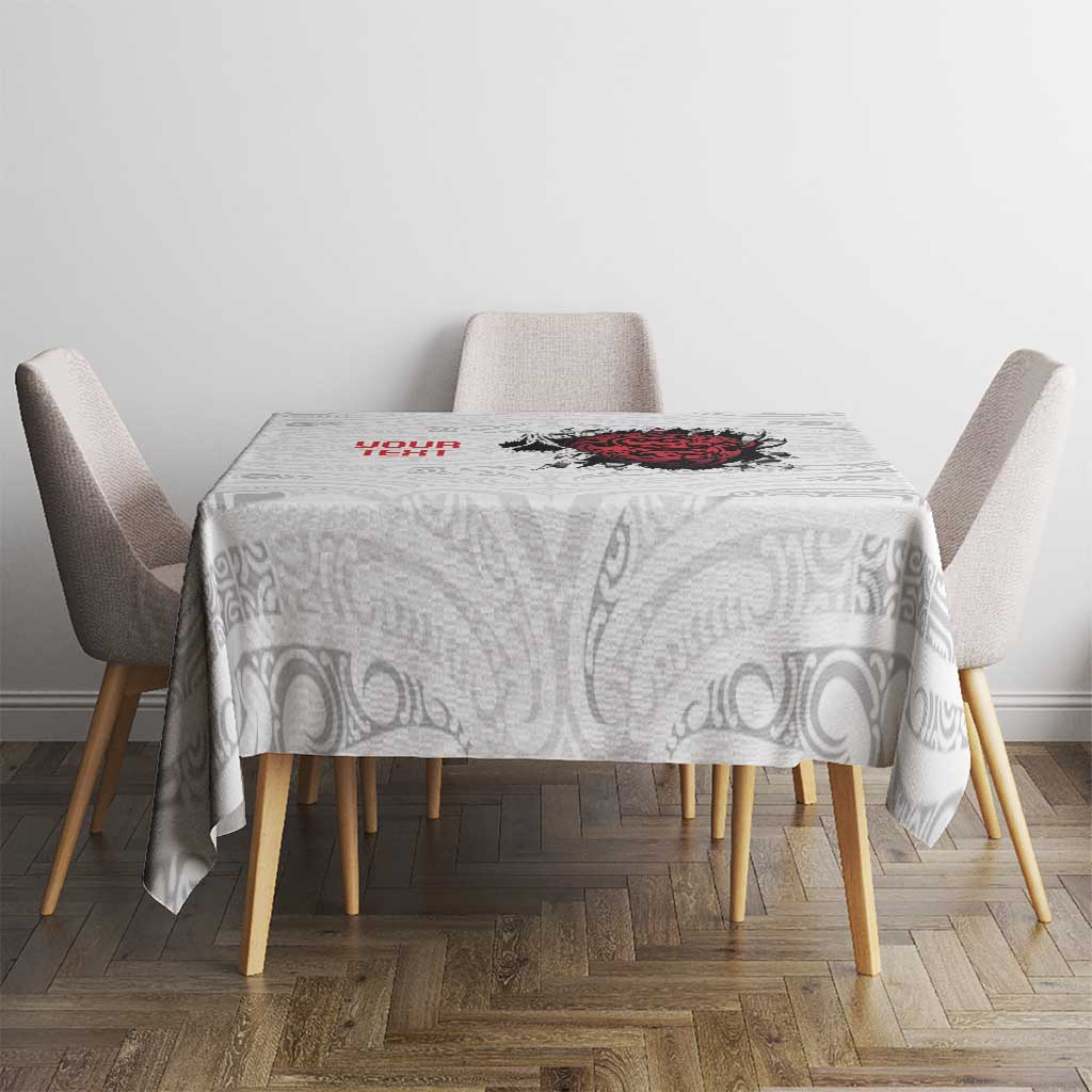 New Zealand Maori Heart Tribal Personalised Tablecloth Polynesian Patterns LT9 - Polynesian Pride
