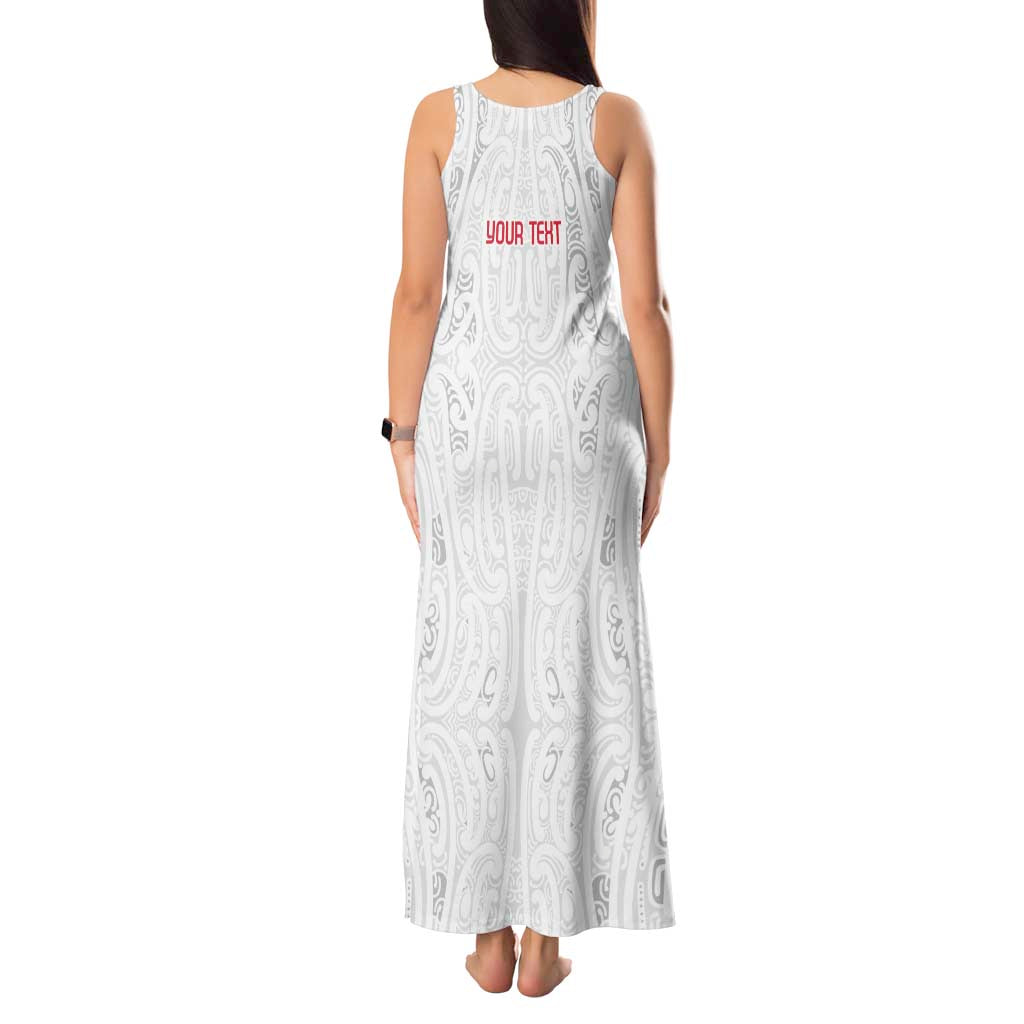 New Zealand Maori Heart Tribal Personalised Tank Maxi Dress Polynesian Patterns LT9 - Polynesian Pride