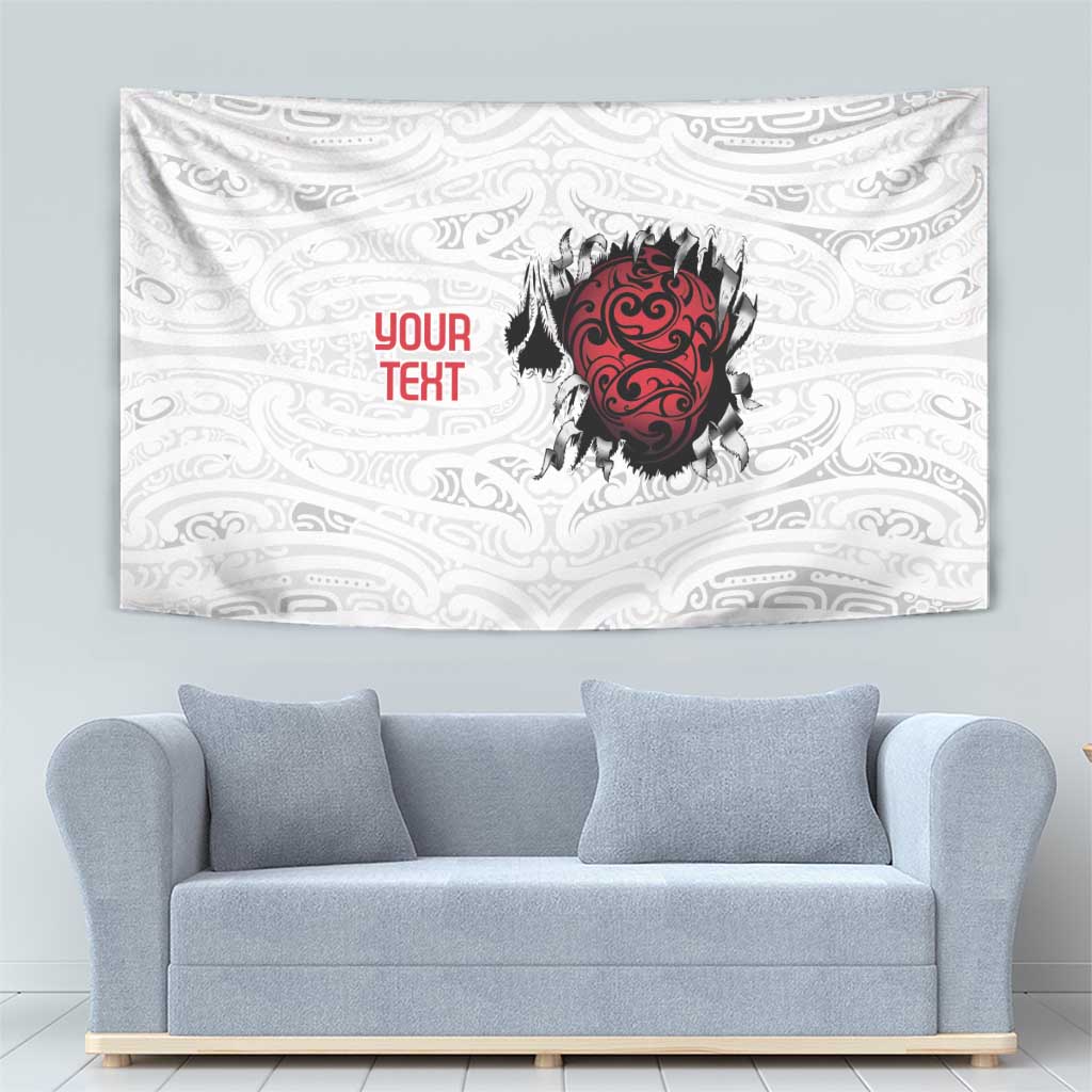 New Zealand Maori Heart Tribal Personalised Tapestry Polynesian Patterns LT9 - Polynesian Pride