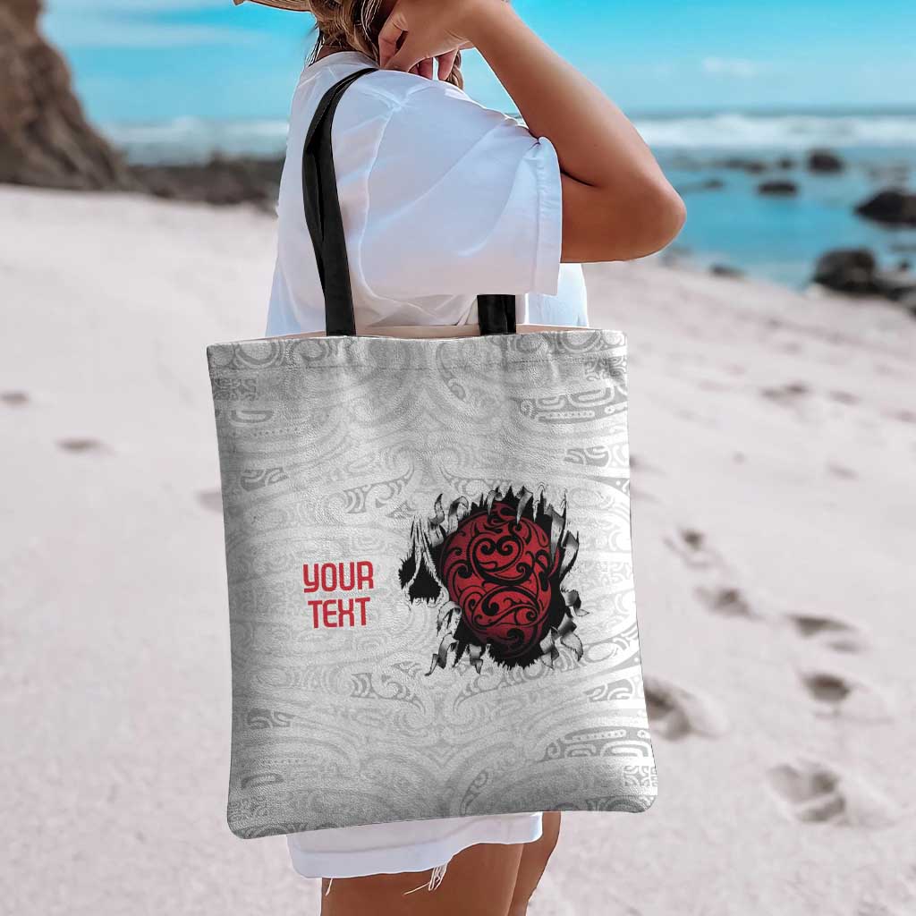 New Zealand Maori Heart Tribal Personalised Tote Bag Polynesian Patterns LT9 - Polynesian Pride